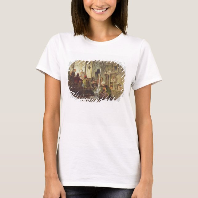 Camiseta Casa de café otomana, 1862 (litoral colorido) (Frente)