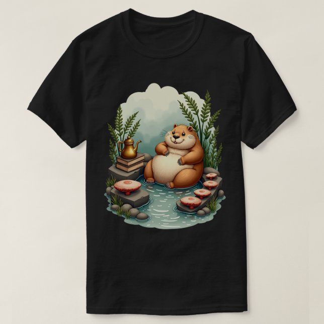 Camiseta Casa de Campo com Banheira de Hidromassagem de Cap (Frente do Design)