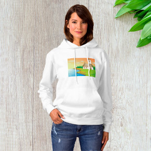 Camiseta Casa de campo perto do lago