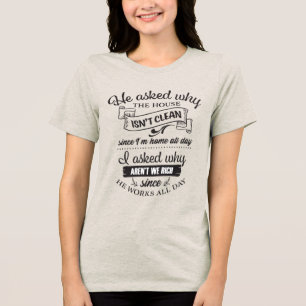 Camiseta Casa de canção engraçada arte rica da palavra Espo
