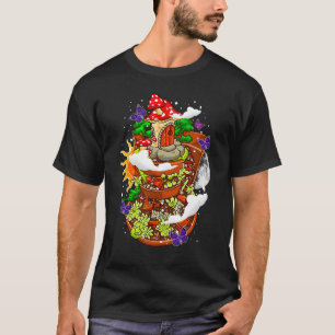 Camiseta Casa de Cogumelo Cottagecore Jardim Casa de Fada M