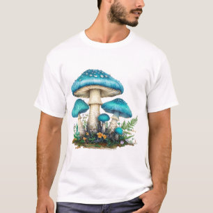 Camiseta Casa de Cogumelo Cottagecore Vinil Floresta Capr