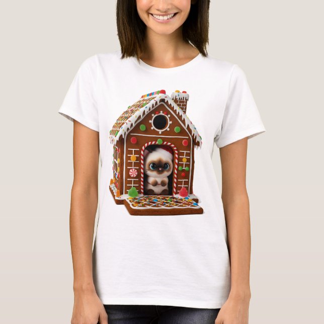 Camiseta Casa de doces de Natal (Frente)