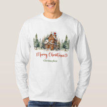 Casa de gengibre de design de aquarelas etéreas