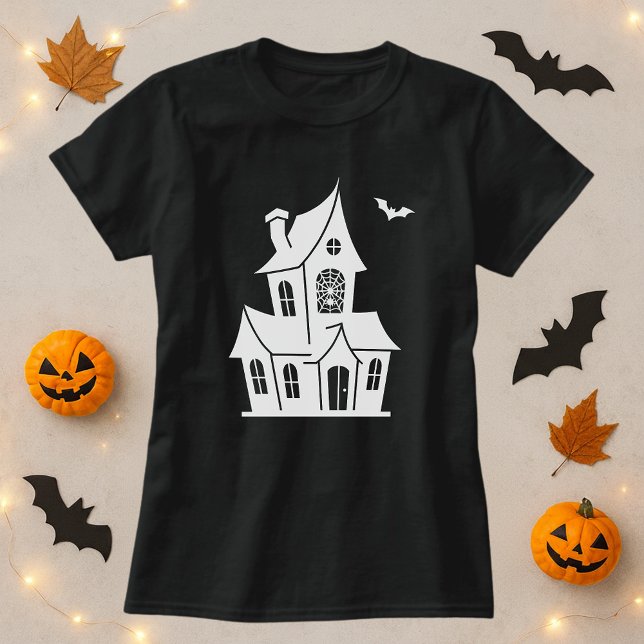 Camiseta Casa de Halloween Assombrada (Criador carregado)