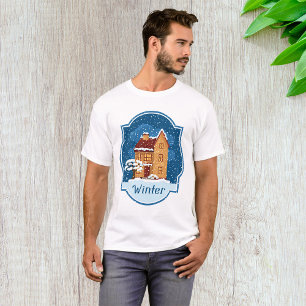 Camiseta Casa De Inverno Na Neve