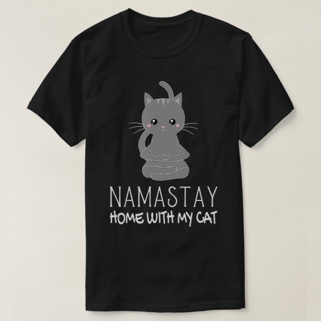 Camiseta Casa De Namastay Engraçado Com Minha Entrada De Ga (Frente do Design)