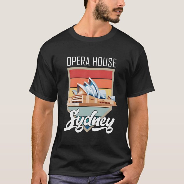Camiseta Casa de Ópera de Sydney da Austrália Turística Nov (Frente)