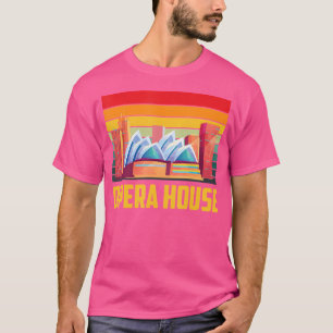 Camiseta Casa de Ópera Sydney Skyline Nova Gales do Sul Aus
