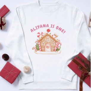 Camiseta Casa de Pão de Mel Pastel de Inverno Aniversário d