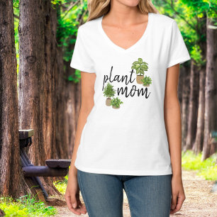 Camiseta Casa de Plantas Mãe Estilo Botânico de Plantas Ver