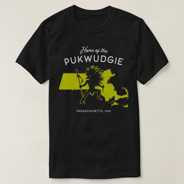 Camiseta Casa de Pukwudgie Massachusetts, EUA (Frente do Design)