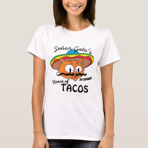 Camiseta Casa de Tacos Gato Gato Gato Gato Gato
