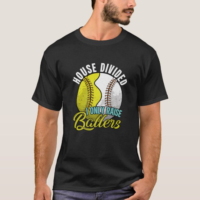 Camiseta Casa Dividida Eu Só Levantar Ballers Engraçado Bas (Frente)