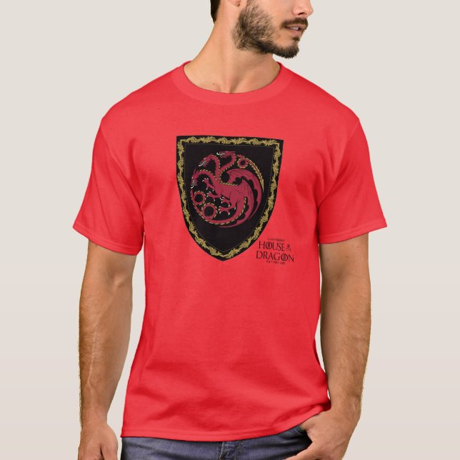 Camiseta CASA DO DRAGÃO | House Targaryen Crest (Frente)