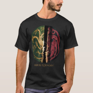 Camiseta Casa do Dragão Verde Vs Casa Negra