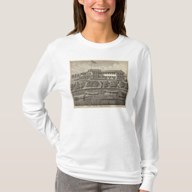 Camiseta Casa do lago, lago spring, NJ (Frente)