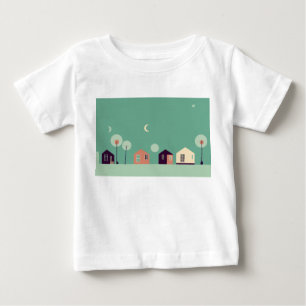 Camiseta Casa, Doodle, Edifício