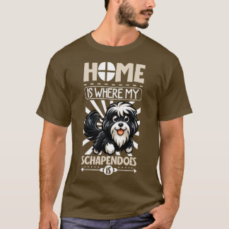Camiseta Casa é com meus Schapendos