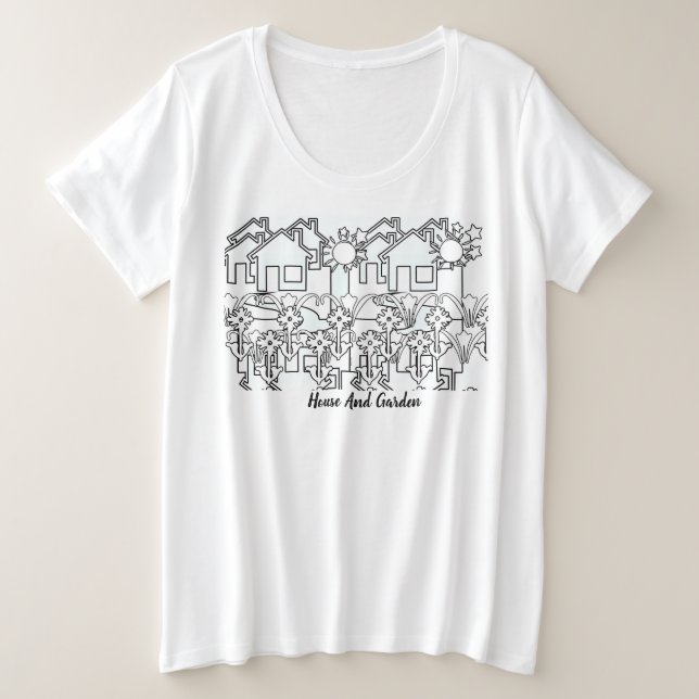 Camiseta Casa E Jardim (Frente do Design)