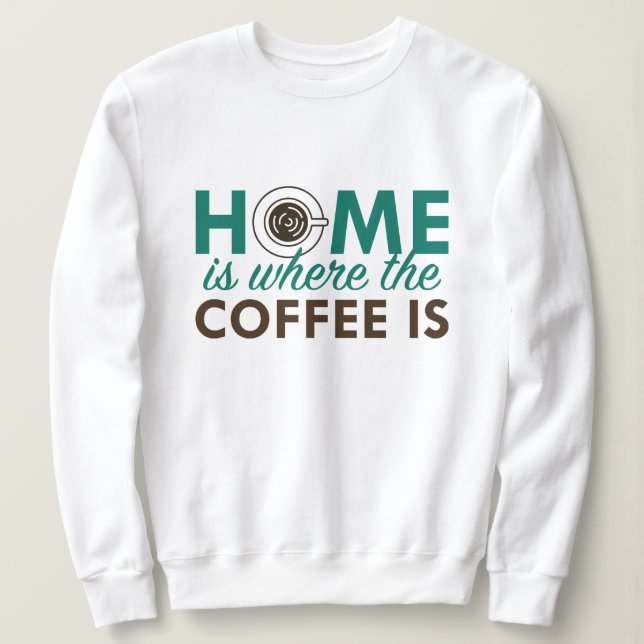 Camiseta Casa É Onde Está O Café (Frente do Design)