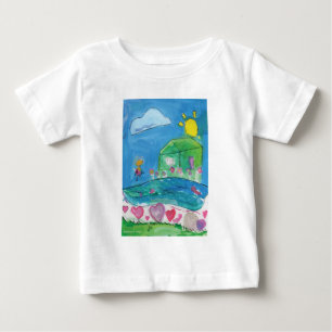 Camiseta Casa é onde está o coração - CriançasArt para COC