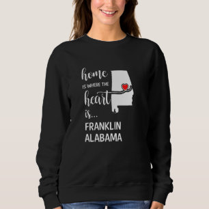 Camiseta Casa É Onde O Coração É Franklin County Alabama
