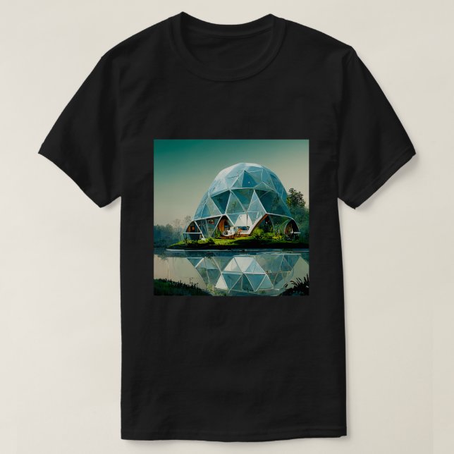 CAMISETA CASA GEODESIC DOME (Frente do Design)