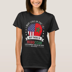 Camiseta Casa Marroquina Americana nos EUA Patriota Bandeir