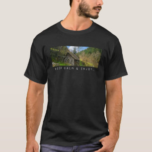 Camiseta Casa na Montanha da Natureza Sempre Verde Mantenha
