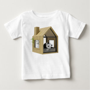 Camiseta Casa Pequena Moderna de Bambu e Vidro