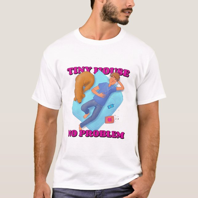 Camiseta Casa Pequena, Sem Problemas Pequenos Mundo (Frente)