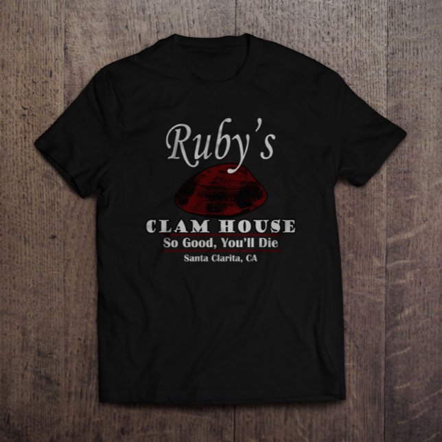 Camiseta Casa Santa Clarita dos moluscos do rubi (Criador carregado)