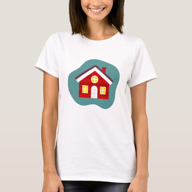 Camiseta Casa vermelha (Frente)