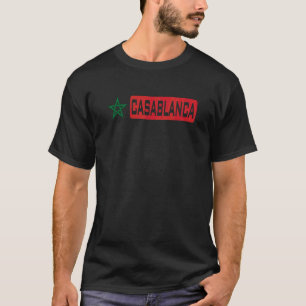 Camiseta Casablanca Marrocos Flag Marocco Marroquino Al Mag