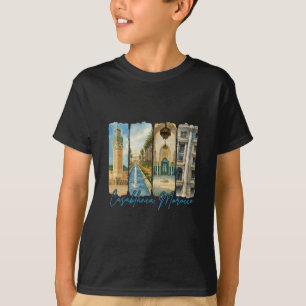 Camiseta Casablanca Marrocos Viagem Viagem Pincelada Souv
