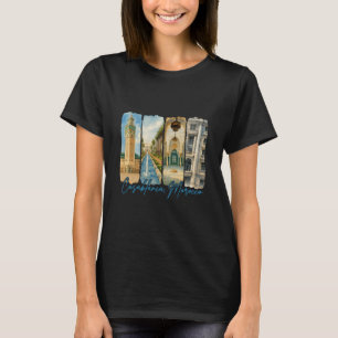 Camiseta Casablanca Marrocos Viagem Viagem Pincelada Souv