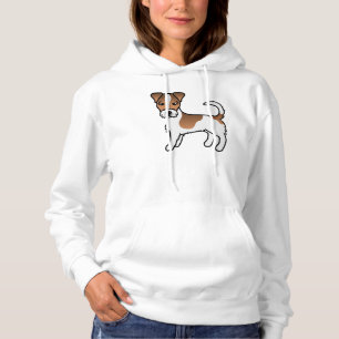 Camiseta Casaco Branca E Tan Rough Jack Russell Terrier Dog