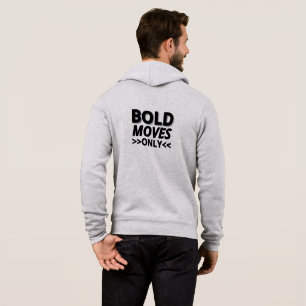 Camiseta Casaco Cinza com King na Frente e Bold Moves nas C