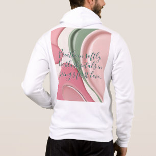 Camiseta Casaco com capuz com zíper completo em gráfico ele