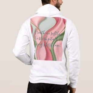 Camiseta Casaco com capuz com zíper completo em gráfico ele