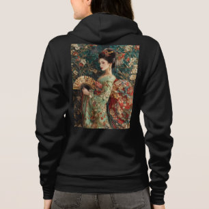 Camiseta Casaco com capuz com zíper feminino