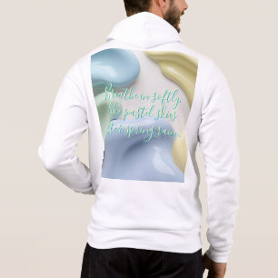 Camiseta Casaco com capuz com zíper total em gráfico elegan