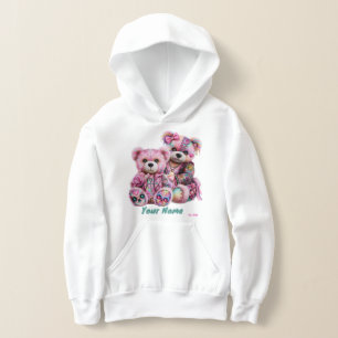 Camiseta Casaco com Capuz Custom Punk Bears