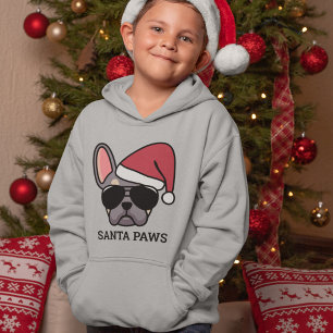 Camiseta Casaco com Capuz de Bulldog Francês Lilás Bege de