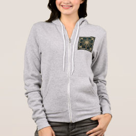 Camiseta Casaco com Capuz e Zíper Feminino