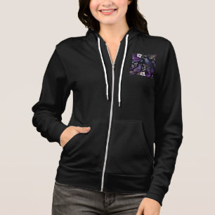 Camiseta Casaco com Capuz e Zíper Feminino