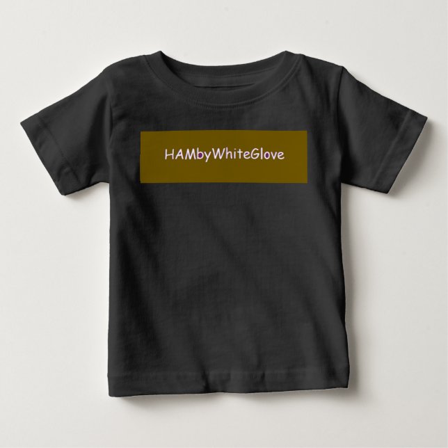 Camiseta Casaco com Capuz HAMbyWhiteGlove para Bebê (Frente)