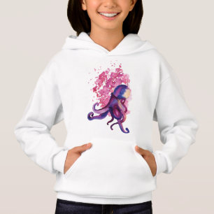 Camiseta Casaco com Capuz para Meninas - Polvo