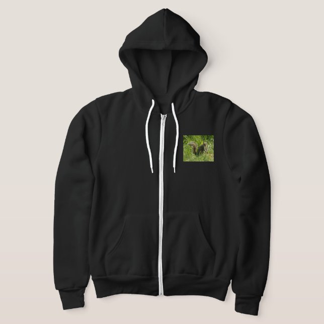 Camiseta Casaco com capuz Squirrely Zip Up feminino (Postura )